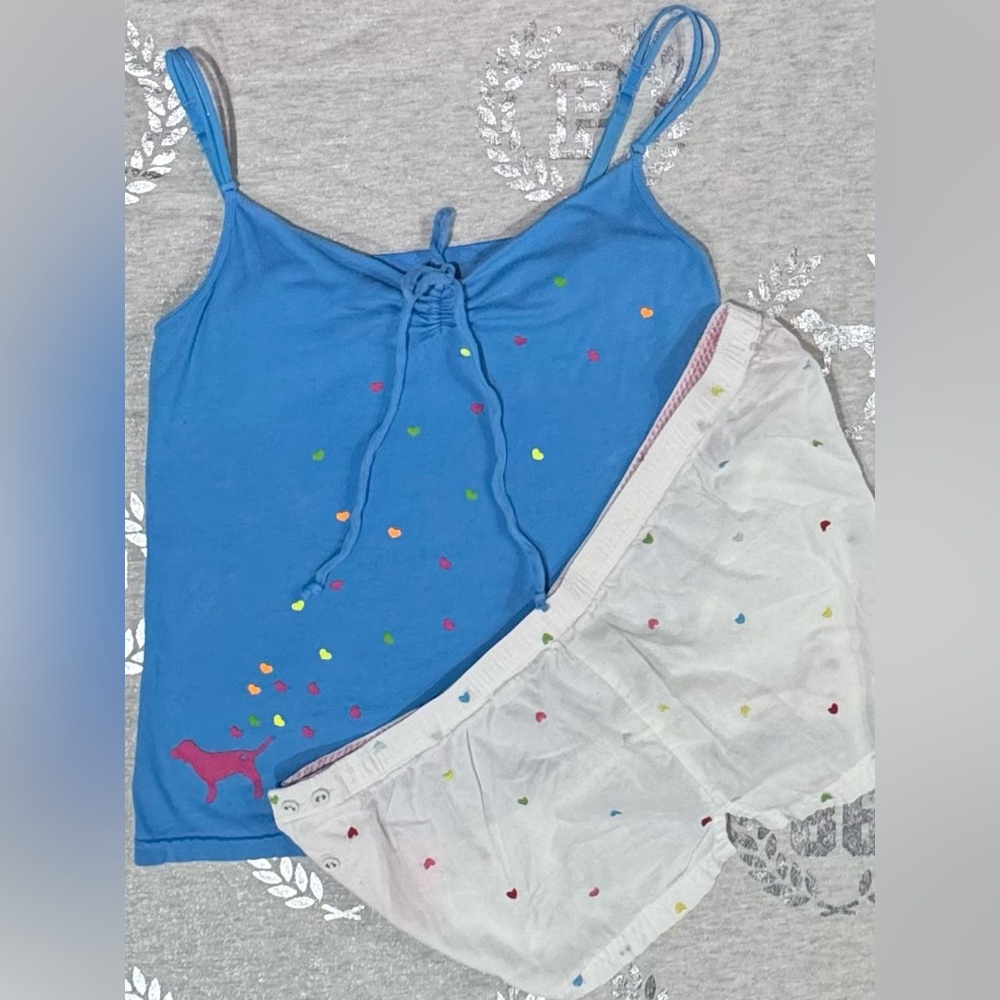 VS PINK VINTAGE RAINBOW HEARTS SET